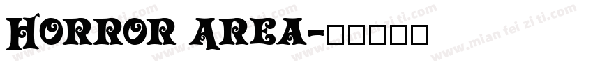 Horror Area字体转换